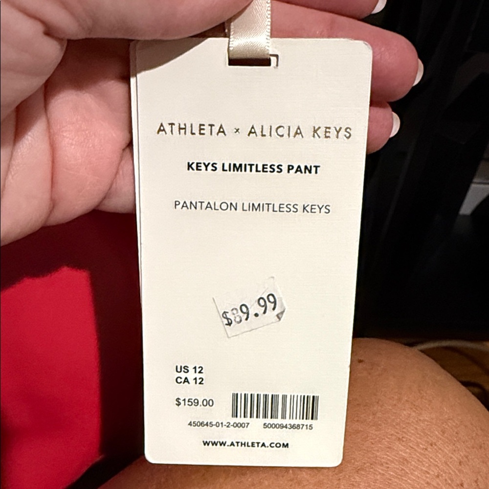 Athleta Keys Limitless Red Wide Leg Pant - Picture 3 of 6
